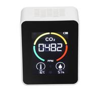 Aumotop Détecteur de CO2 à Semi-conducteur, Compteur de Ventilation Pollution, Détection Rapide pour la Maison et le Jardin, Câble Données USB ZN MT03 (Blanc)