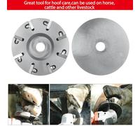 Aumotop Disque de Coupe de Sabot Bétail, Outil Couteau à Pince électrique en Métal Robuste avec 8 Lames pour Meuleuse D'angle Soin Sabots Bétail