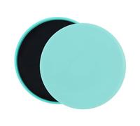 Aumotop Disque de Glisse Coulissant Fitness Core Slider Léger Athlétique Conditionnement Cross Fit 2 Pièces Vert Clair (Vert clair)