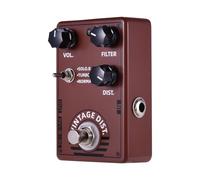 Aumotop Dolamo D-11 Commandes de Filtre de Pédale Guitare à Distorsion Vintage pour Guitaristes électriques Matériaux en Alliage café, Turbo, Réglages Normaux