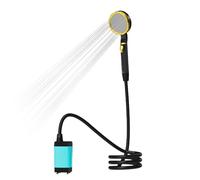 Aumotop Douche Portative Douche de Camping électrique avec Affichage Numérique 2 Modes pour Pompe de Camping en Plein Air pour Randonnée Voyage Tube Vert 6,5 Pieds (Bleu)