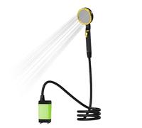 Aumotop Douche Portative Douche de Camping électrique avec Affichage Numérique 2 Modes pour Pompe de Camping en Plein Air pour Randonnée Voyage Tube Vert 6,5 Pieds (Vert)