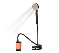 Aumotop Douche Portative Douche de Camping électrique avec Affichage Numérique 2 Modes pour Pompe de Camping en Plein Air pour Randonnée Voyage Tube Vert 6,5 Pieds (Orange)