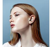 Aumotop Écouteurs Intra-Auriculaires Fil HiFi, Légers, pour, Double Maître, Commandes Tactiles, Chansons, Adaptés aux Amateurs de Musique, Noir (Bleue)