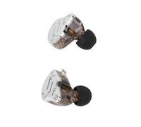 Aumotop Écouteurs Intra-Auriculaires Filaires 1DD + 4BA Écouteurs Hybrides HiFi avec Pilote pour Les Amateurs de Sport 1 * 3 * Paires de (Pas de Micro)