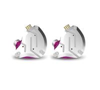 Aumotop Écouteurs Intra-Auriculaires Filaires 1DD + 4BA Écouteurs Hybrides HiFi avec Pilote pour Les Amateurs de Sport 1 * 3 * Paires de (avec Micro)