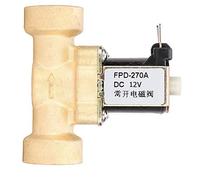 Aumotop Électrovanne en Laiton Normalement Ouverte à Action Sensible G1/2'', électrovanne pour Eau 0,02~0,08mpa, Idéale pour les Projets de Bricolage (DC12V)