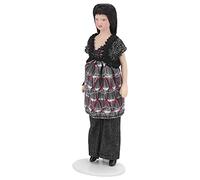 Aumotop Élégante Poupée en Porcelaine Femme Moderne à L'échelle 1:12 avec Articulations Pliables - Design Très Réaliste pour la Décoration de Maison de Poupée - Idéal pour Les Collectionneurs et Les