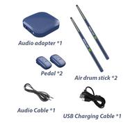 Aumotop Ensemble de Batterie à Air électrique Professionnel Intelligent à Faible Retard pour les Débutants et les Batteurs Professionnels avec une connectivité Polyvalente pour Adultes et Enfants