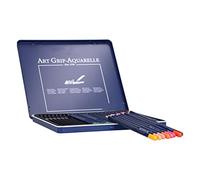 Aumotop Ensemble de Crayons Solubles dans L'eau avec Noyaux épais pour L'ombrage, Adaptés à la Peinture et à la Création pour Adultes et Enfants, 12 Crayons en Bois (24 couleurs)