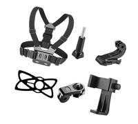 Aumotop Ensemble de Sangles de Poitrine 6 en 1 pour Photographie sous-Marine et Vue à la Première Personne pour Caméra - Noir (#1)