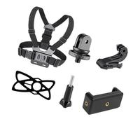 Aumotop Ensemble de Sangles de Poitrine 6 en 1 pour Photographie sous-Marine et Vue à la Première Personne pour Caméra - Noir (#2)