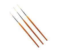 Aumotop Ensemble de Stylos Liner Nail Art Durables pour Dessiner des Lignes, des Détails Fins, Fleurs, Motifs pour un Usage Professionnel et Personnel 3 Pièces Stylo à Ongles la beauté Ongles Orange