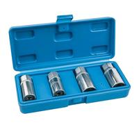 Aumotop Ensemble D'extracteurs de Goujons Extracteur D'écrous Portable Robuste pour Goujons Cassés Clé à Chocs de 1/2 Pouce pour la Mécanique Domestique 4 Pièces Douilles D'extracteur Métriques en