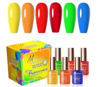 Aumotop Ensemble D'ongles en Gel Longue Durée 6 Couleurs, Vernis Gel UV/LED pour une Application Facile, pour les Amis et la Famille [Ensemble D'ongles 6 Couleurs] (TOS05)