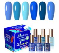 Aumotop Ensemble D'ongles en Gel Longue Durée 6 Couleurs, Vernis Gel UV/LED pour une Application Facile, pour les Amis et la Famille [Ensemble D'ongles 6 Couleurs] (TOS04)