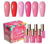 Aumotop Ensemble D'ongles en Gel Longue Durée 6 Couleurs, Vernis Gel UV/LED pour une Application Facile, pour les Amis et la Famille [Ensemble D'ongles 6 Couleurs] (TOS10)
