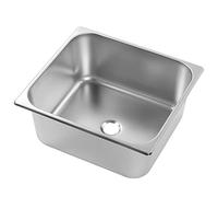 Aumotop Évier de Camping-car en Acier Inoxydable, Résistant aux Rayures, Orifice de Vidange 40 Mm pour Cuisine et Salle Bain, 1 Tapis en Caoutchouc Résistant aux Chocs, Convient pour Camping-car,