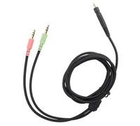 Aumotop Fil de Casque de Jeu Haute qualité avec Prise Plaquée or 3,5 Mm pour GSP350 500 600, Câble Casque 1, pour les Joueurs (Version PC)