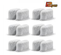 Aumotop Filtre de Rechange pour café, Filtre à Eau au Charbon Actif Compatible avec la Machine à café pour un Meilleur Goût du, Paquet de 12