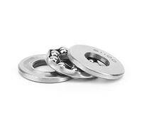 Aumotop Fonctionnement Fluide du Roulement à Rouleaux à Billes de Poussée Axiale D'avion 51100 pour le Joint 2RS du Roulement Billes Axial