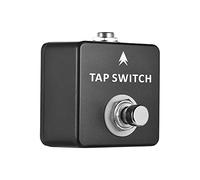 Aumotop Footswitch Pedal Tap Tempo Switch - Coque en Métal, Léger pour Effets de Guitare - Se Connecte à Diverses Pédales Conçu pour les Amateurs de Musique