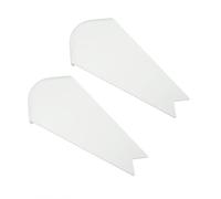 Aumotop Garniture de Couverture d'angle Coulissante Décorative pour Camping-Car, Remorque, Matériau ABS Résistant aux, 2 Pièces (Blanc)