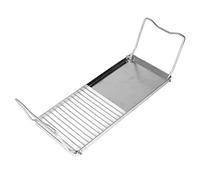 Aumotop Gril de Feu de Camp Pliant, Support Gril Polyvalent avec Conception Pliant, Grille Feu Camp Stockage Compact, Camping Portable pour la Randonnée, Les Pique-niques et la Cuisine