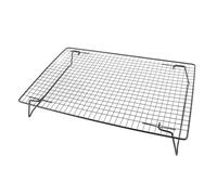 Aumotop Grille de Refroidissement du Pain, Petite Grille de Refroidissement en Fer à Mailles pour Four, Large Application, Filet Gâteaux pour Boulangerie (Noire)
