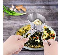 Aumotop Hachoir à Légumes Manuel en Acier Inoxydable, Broyeur à épices et Herbes, Outil Portable pour la Cuisine, Ail, Poivre, Aneth, Persil, 200g