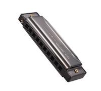 Aumotop Harmonica Diatonique clé de C avec Anches en ABS, Surface Miroir, 10 Trous, Harmonica Bleu pour Débutants et Professionnels, Idéal pour les étudiants et les Enfants, Violet (Noir)