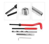 Aumotop Helicoil Car Pro Coil Tool Kit D'insert de Réparation de Filetage Métrique qualité Supérieure M5 M6 M8 M10 M14 pour les Amateurs Moteurs Argent 3 Cm Taille du Colis (M5-0.8)