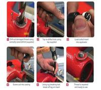 Aumotop Helicoil Car Pro Coil Tool Kit D'insert de Réparation de Filetage Métrique qualité Supérieure M5 M6 M8 M10 M14 pour les Amateurs Moteurs Argent 3 Cm Taille du Colis (M10-1.25)