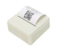Aumotop Imprimante D'étiquettes Portable Imprimante Photo sans Fil pour Autocollants et Notes Idéal pour le Travail de Bureau ou les Souvenirs de Voyage 6 Papiers Thermiques 5 Rouleaux D'autocollants