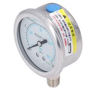 Aumotop Jauge de Pression D' en Acier Inoxydable Durable, 1/4 Pouces NPT, Compteur D'eau Sous Vide pour la Maison (0~16 MPa)