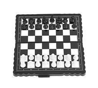Aumotop Jeu D'échecs Magnétique avec Forte Force Magnétique, échiquier Pliable pour Un Rangement et Un Voyage Faciles, Jeu D'échecs en Plastique Léger pour Enfants et Adultes