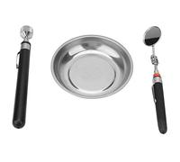Aumotop Jeu D'outils à Vis Magnétiques Télescopiques pour un Ramassage et un Miroir D'inspection Faciles pour la Maison, le Bureau, le Garage et L'atelier