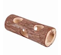 Aumotop Jouet à Mâcher en Forme de Tunnel pour Animaux en Bois pour Petits Animaux de Compagnie - Design Durable et Respectueux l'environnement - Parfait Les Lapins, Les Furets et Hamsters (Petit)