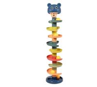 Aumotop Jouet éducatif Drôle de Tour de Rouleau Boule pour des Enfants en Bas âge, Conception Détachable, Améliorent la Coordination Main, Matière Plastique (9 Couches avec 9 Golfs Taille Unique)