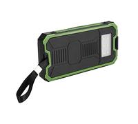Aumotop Kit de Caisse de Banque D'énergie Solaire Double USB à Charge Rapide 20 000 MAh pour les Amateurs Voyages Sportifs (Vert)