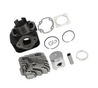 Aumotop Kit de Piston Cylindre en Alliage D'aluminium Haute Résistance de 47 Mm pour Dio50 ZX50 AF34 AF35 Kit Réparation Complet pour des Performances Moteur Améliorées