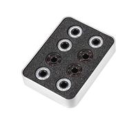 Aumotop Kit de Roulements à Billes Hybrides 608 avec Billes en Céramique, Roulements en Acier à Longue Durée de Vie pour Patins Roulettes Ligne, Ensemble 16 Pièces