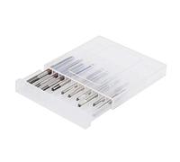 Aumotop Kit de Tarauds de Machine Haute qualité pour Couper Nouveaux Fils pour Matériaux Souples, Placage Bleu, M1-M3.5, 10 Pièces