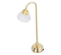 Aumotop Lampadaire Miniature Romantique pour Maison de Poupée, Matériaux de qualité Supérieure, Métal et Plastique, 4.1 Pouces Haut, Accessoires pour Maison Poupée