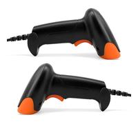 Aumotop Lecteur de Barres Filaire de Scanner Codes-Barres 1D/2D/QR Portable Haute qualité pour Le Paiement en supermarché, Le Paiement Mobile, la Gestion Stocks D'entrepôt (Connexion USB)