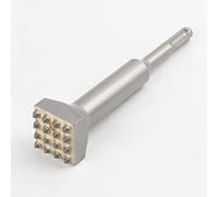 Aumotop Marteau électrique Foret Force D'impact Ciseau Outil 16 Dents Parfait pour Rugueux Pont en Béton Carrelage en Céramique Matériau Argent