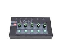 Aumotop Mélangeur de Son Professionnel à 4 Canaux avec Contrôle Précis du Volume pour Le Streaming en Direct et Les Enregistrements en Studio, Table de Mixage DJ à Coque Métallique pour Musiciens,