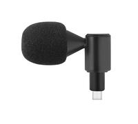 Aumotop Microphone Enfichable pour Smartphone, Mini Micro Cardioïde de Type C, Réduction du Bruit, 2 Pare-Brise, Idéal pour L'enregistrement Vidéo Vlog en Alliage D'aluminium (Prise de Type C)