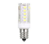 Aumotop Mini Ampoules LED E12 5 W pour un éclairage Doux et Lumineux, Adaptées pour Réfrigérateur, Four à -ondes, Hotte, Lumière Chaude 3000 K, 33 LED. (Blanc chaud)