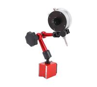 Aumotop Mini Base Magnétique Support de Base Magnétique Flexible Indicateur à Cadran Jauge D'Indicateur Électronique Kit D'Outils en Métal pour Inspection de Précision sur Le Terrain Pièces Rouge (2)